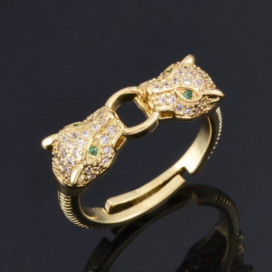 Wholesale Simple Colorful Zircon Ring Copper Micro Inlay Unisex