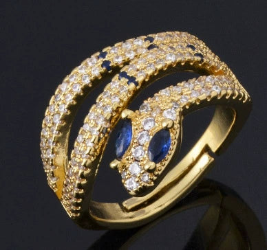 Wholesale Simple Colorful Zircon Ring Copper Micro Inlay Unisex