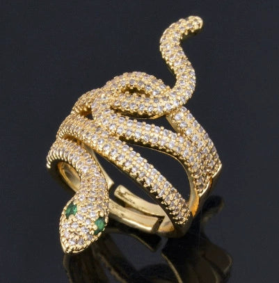 Wholesale Simple Colorful Zircon Ring Copper Micro Inlay Unisex