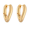 Wholesale Simple Copper Goldplated Geometric Earrings For Women