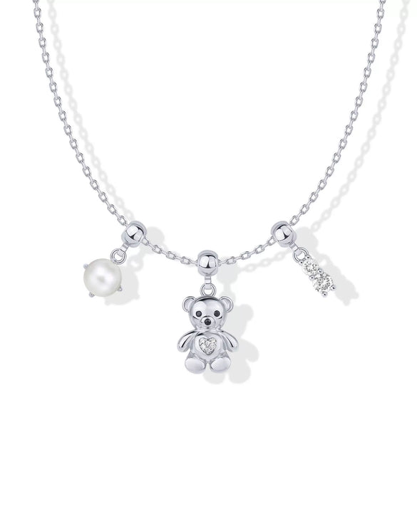 Wholesale Simple Copper Pendant Necklace With Heart Shape For Women Electroplated Mixed Gemstone Setting