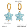 Wholesale Simple Creative Ocean Cartoon Animal Zodiac Earrings Titanium Steel Jewelry With Pvd Vacuum Real Gold Electroplating