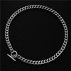 Wholesale Simple Creative Punk Style Stainless Steel Chain Necklace Thick Clavicle Chain Hip Hop Jewelry