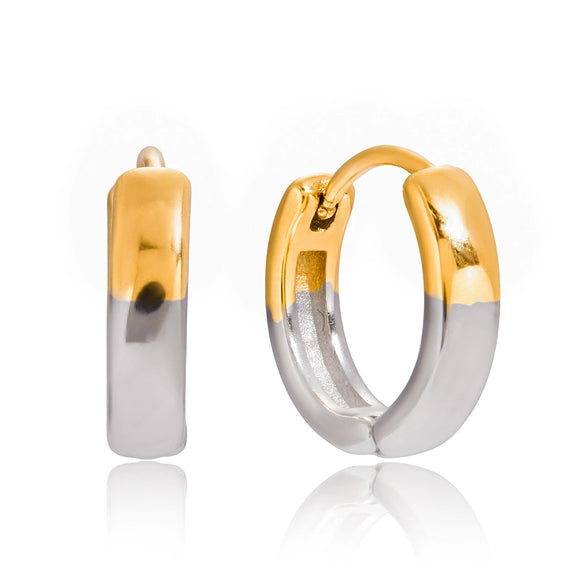 Wholesale Simple Cshaped Titanium Steel Electroplated Small Earrings For Trendy People
