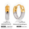 Wholesale Simple Cshaped Titanium Steel Electroplated Small Earrings For Trendy People