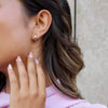 Wholesale Simple Cshaped Titanium Steel Electroplated Small Earrings For Trendy People