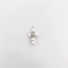 Wholesale Simple Electroplated Gold Cross Zirconinlaid Copper Pendant Jewelry Accessories For Diy Necklace And Bracelet