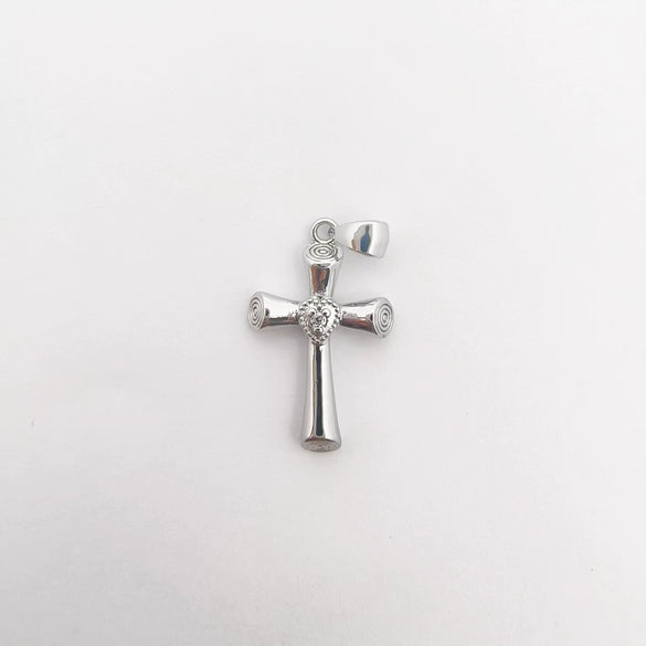 Wholesale Simple Electroplated Gold Cross Zirconinlaid Copper Pendant Jewelry Accessories For Diy Necklace And Bracelet