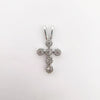 Wholesale Simple Electroplated Gold Cross Zirconinlaid Copper Pendant Jewelry Accessories For Diy Necklace And Bracelet