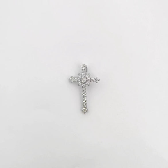 Wholesale Simple Electroplated Gold Cross Zirconinlaid Copper Pendant Jewelry Accessories For Diy Necklace And Bracelet