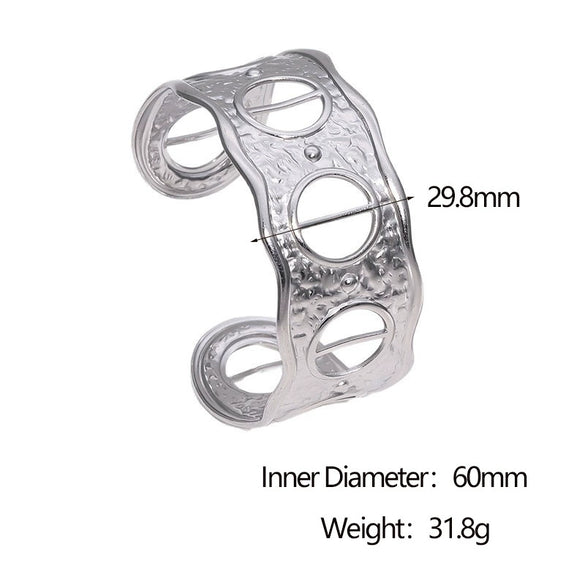 Wholesale Simple Electroplated Stainless Steel Bracelet