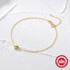 Wholesale Simple Elegant All Match Heart Shaped Glossy S925 Sterling Silver Electroplated Women's Bracelet