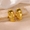 Wholesale Simple Elegant Geometric Star Copper Earrings With Electroplating Treatment