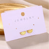 Wholesale Simple Elegant Geometric Star Copper Earrings With Electroplating Treatment
