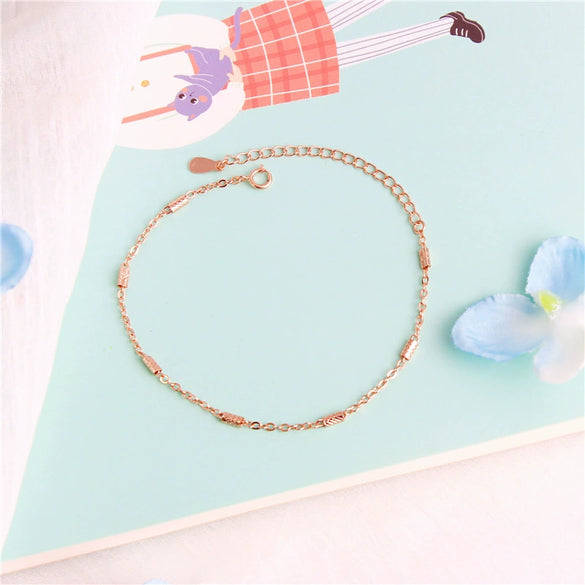 Wholesale Simple Elegant Women's Geometric Cylinder Bracelets Made Of Environmental Protection Copper