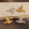 Wholesale Simple Exquisite Animal Zodiac Bird Earrings Stainless Steel Electroplated