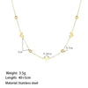 Wholesale Simple Exquisite Heart Shape Electroplated Titanium Steel Love Pendant Necklace With O Word Chain For Women