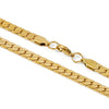 Wholesale Simple Fashion Gold Plated Necklace With Geometric And Wave Pattern Flat Square Encryption Grinding Chain
