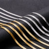 Wholesale Simple Fashion Gold Plated Necklace With Geometric And Wave Pattern Flat Square Encryption Grinding Chain