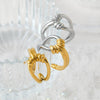 Wholesale Simple Fashion Knot Twist Geometric Stainless Steel Ring With Electroplating For Women