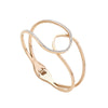 Wholesale Simple Fashion Nonfading Rose Gold Titanium Steel Bracelet With Electroplating Processing
