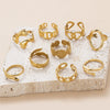 Wholesale Simple Fashion Titanium Steel Love Nails Encircling Adjustable Ring With Heart Shape Design And Electroplating For Unisex