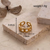 Wholesale Simple Fashion Titanium Steel Love Nails Encircling Adjustable Ring With Heart Shape Design And Electroplating For Unisex