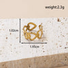 Wholesale Simple Fashion Titanium Steel Love Nails Encircling Adjustable Ring With Heart Shape Design And Electroplating For Unisex