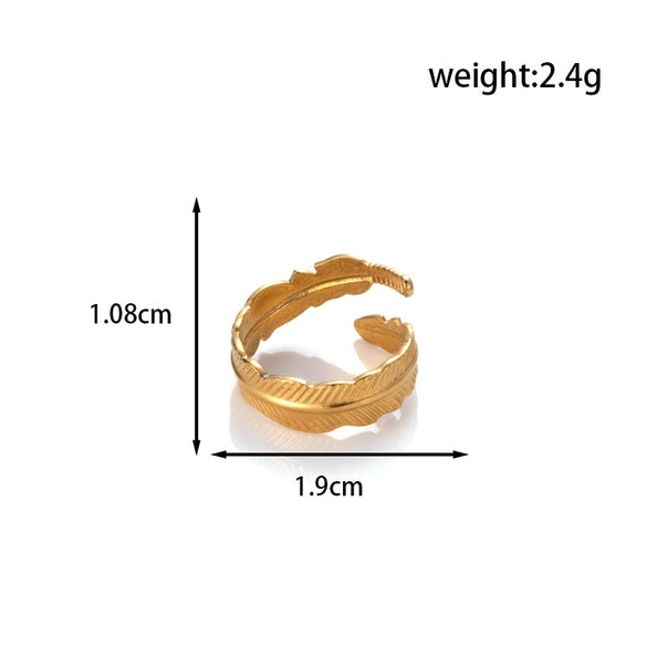Wholesale Simple Fashion Titanium Steel Love Nails Encircling Adjustable Ring With Heart Shape Design And Electroplating For Unisex