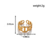 Wholesale Simple Fashion Titanium Steel Love Nails Encircling Adjustable Ring With Heart Shape Design And Electroplating For Unisex