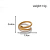 Wholesale Simple Fashion Titanium Steel Love Nails Encircling Adjustable Ring With Heart Shape Design And Electroplating For Unisex