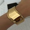 Wholesale Simple Fashionable Irregular Geometric Electroplated Stainless Steel Vshaped Bracelet
