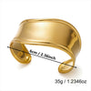 Wholesale Simple Fashionable Irregular Geometric Electroplated Stainless Steel Vshaped Bracelet