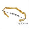 Wholesale Simple Fashionable Irregular Geometric Electroplated Stainless Steel Vshaped Bracelet
