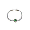 Wholesale Simple Flower Zircon Inlaid Copper Bracelet For Women With Geometric Styling And Light Luxury Niche Temperament
