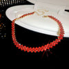 Wholesale Simple Full Diamond Choker Collar Necklace With Geometric Pattern Trendy Fashion
