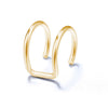 Wholesale Simple Geometric Alloy Earrings With Diamond Hollow Design And Electroplating For Women