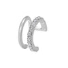 Wholesale Simple Geometric Alloy Earrings With Diamond Hollow Design And Electroplating For Women