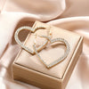 Wholesale Simple Geometric Alloy Earrings With Diamond Hollow Design And Electroplating For Women