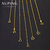 Wholesale Simple Geometric Alloy Gold Plated Copper Necklace With Ball Bead Chain