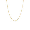 Wholesale Simple Geometric Alloy Gold Plated Copper Necklace With Ball Bead Chain