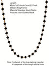 Wholesale Simple Geometric Electroplated Stainless Steel Beaded Jewelry Set For Women