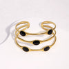 Wholesale Simple Geometric Electroplated Stainless Steel Bracelet For Women