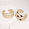 Wholesale Simple Geometric Electroplated Stainless Steel Bracelet For Women