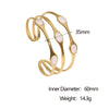 Wholesale Simple Geometric Electroplated Stainless Steel Bracelet For Women