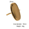 Wholesale Simple Geometric Electroplated Stainless Steel Open Ring For Women