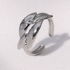 Wholesale Simple Geometric Electroplated Stainless Steel Open Rings For Women