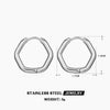 Wholesale Simple Geometric Gold Plated Stainless Steel Earrings For Ladies