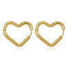 Wholesale Simple Geometric Gold Plated Stainless Steel Earrings For Ladies