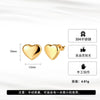 Wholesale Simple Geometric Heartshaped Triangle Electroplated Stainless Steel Earrings For Women